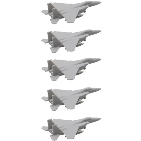 5PCS F-15E Strike Eagle Resin Model Aircraft - Image 11