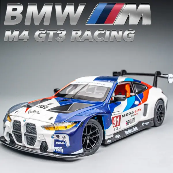 1:23 BMW M4 G82 Diecast Sports Car Model - Image 7