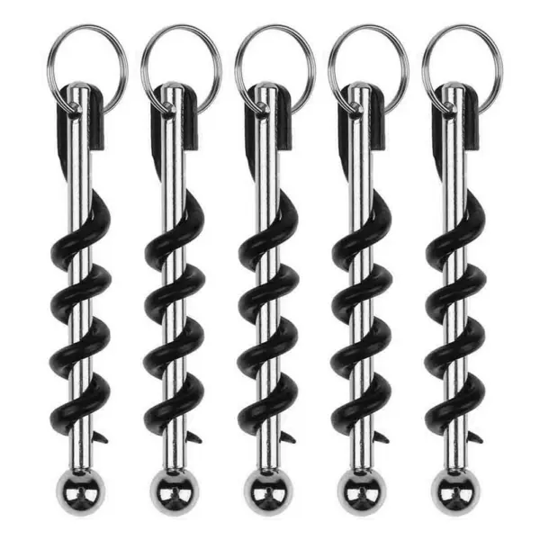 Mini Portable Wine Bottle Opener with Keychain - Image 9