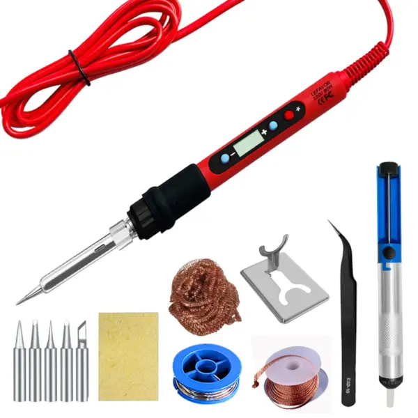 80W Adjustable Temperature Soldering Iron Kit - Image 8