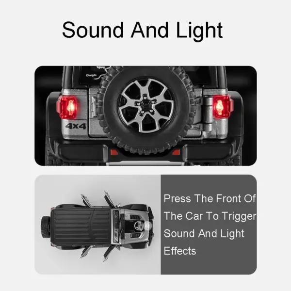 1:22 Scale Diecast Wrangler SUV Model Toy - Image 3