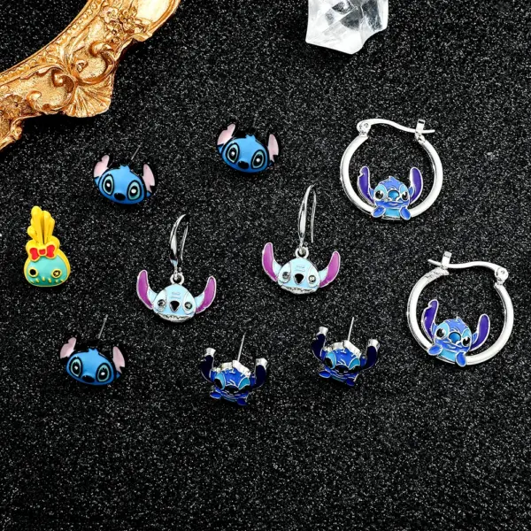 Kawaii Lilo & Stitch Drop Earrings - Image 6