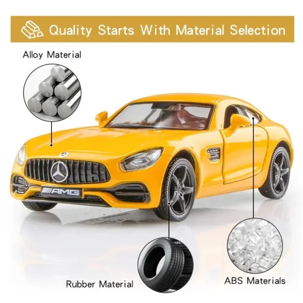 Mercedes Benz AMG GTS Diecast Model Car 1:36 - Image 4
