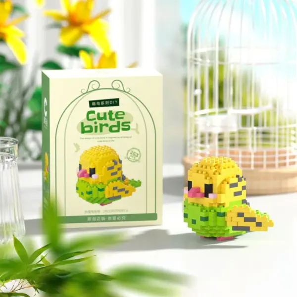 3D Cute Parrot Building Blocks Model - Image 11