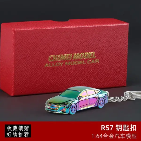 1:64 Nissan GTR-R34 Audi RS7 Keychain Ornament - Image 2