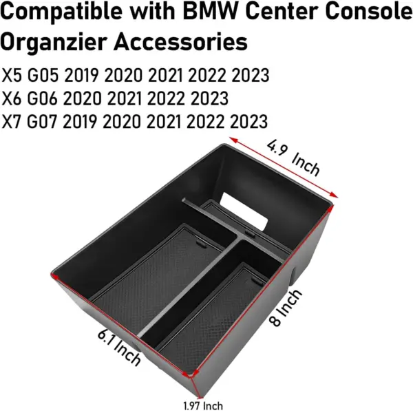 BMW X5/X6/X7 Center Console Organizer G05 G06 G07 - Image 4