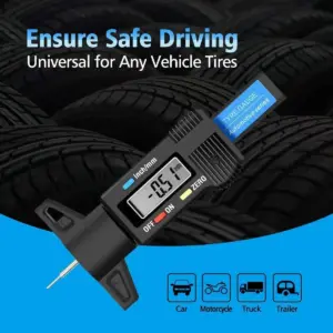Digital Tire Tread Depth Gauge Caliper 0-25mm