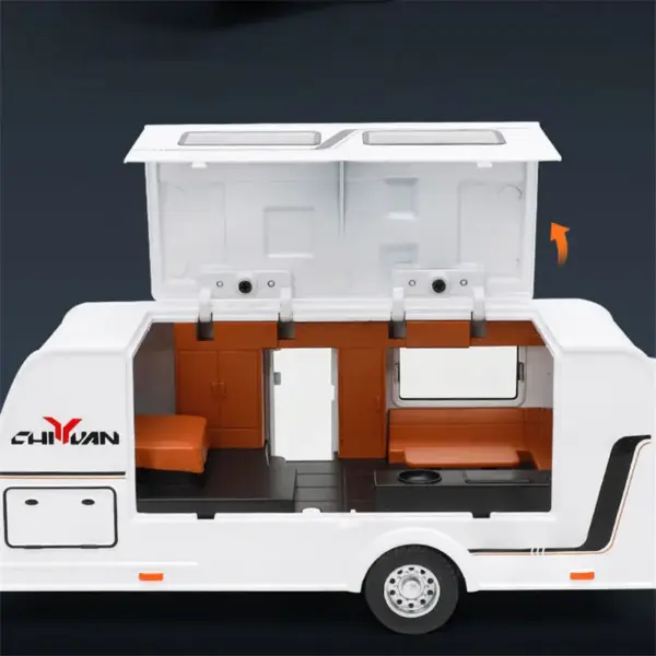 1/32 Alloy Diecast RV Trailer Car Model - Image 5