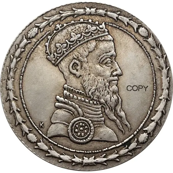 King of Poland 1565 30 Groszy Replica Coin - Image 5