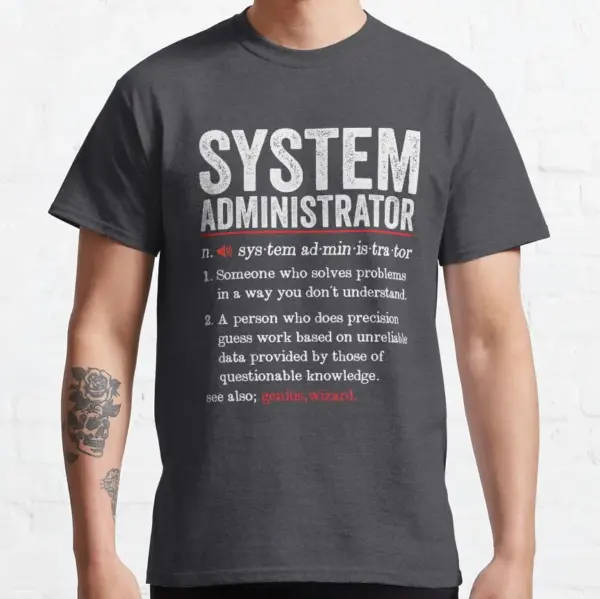 Funny System Administrator T-Shirt for Men - Image 9