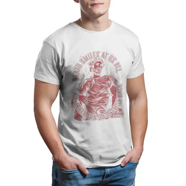 Marcus Aurelius Quote Cotton T-Shirt for Men - Image 10
