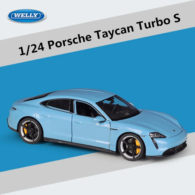 Welly 1:24 Porsche Taycan Turbo S Diecast Model 11 Welly 1:24 Porsche Taycan Turbo S Diecast Model - Image 11