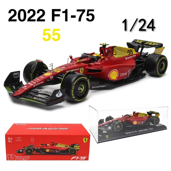 Bburago 1:24 F1 Ferrari Red Bull Model Car - Image 9