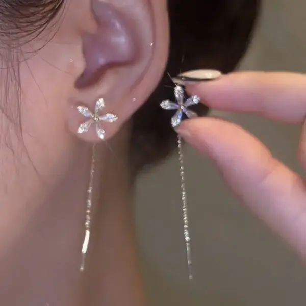 Trendy Drop Earrings with Star Heart Pendants - Image 22