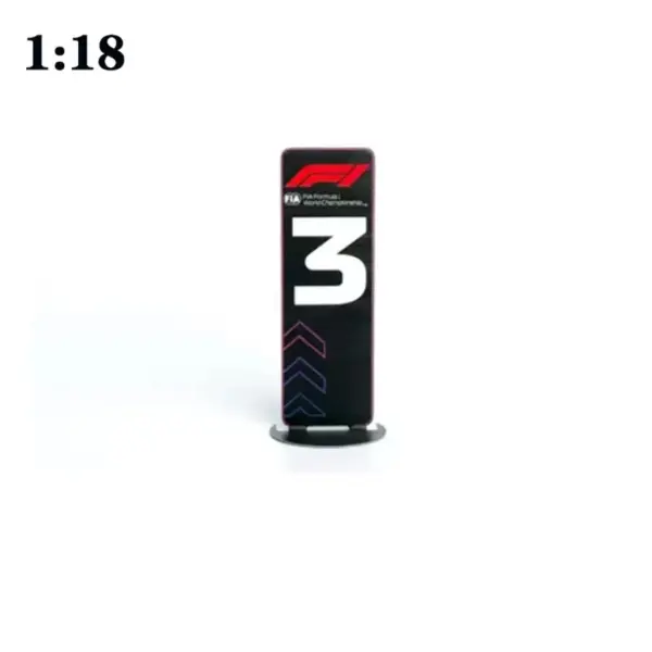 1:18 Scale F1 Parking Plate Model Decor - Image 9