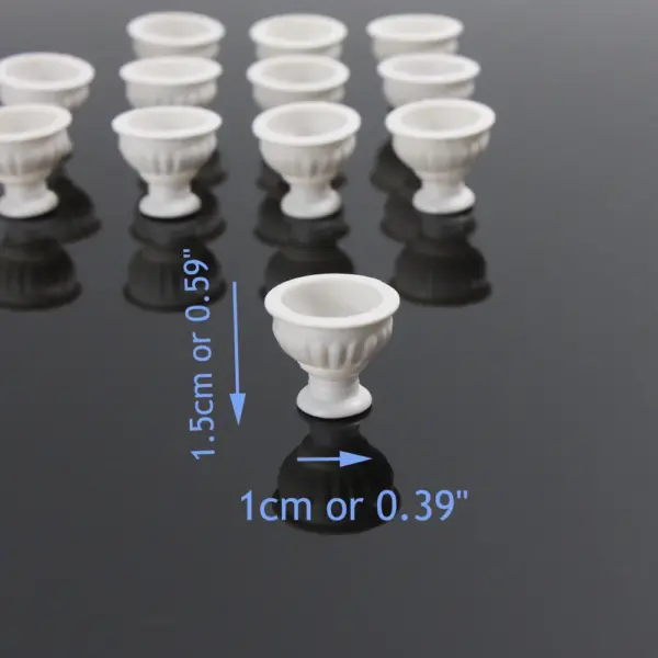 24pcs Flowerbed Decorations for Model Trains - Image 3