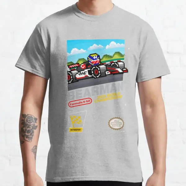 Pixel Art Formula One Driver T-Shirt - Image 11