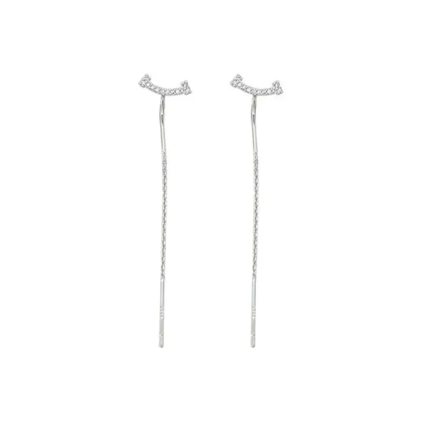 Trendy Drop Earrings with Star Heart Pendants - Image 6