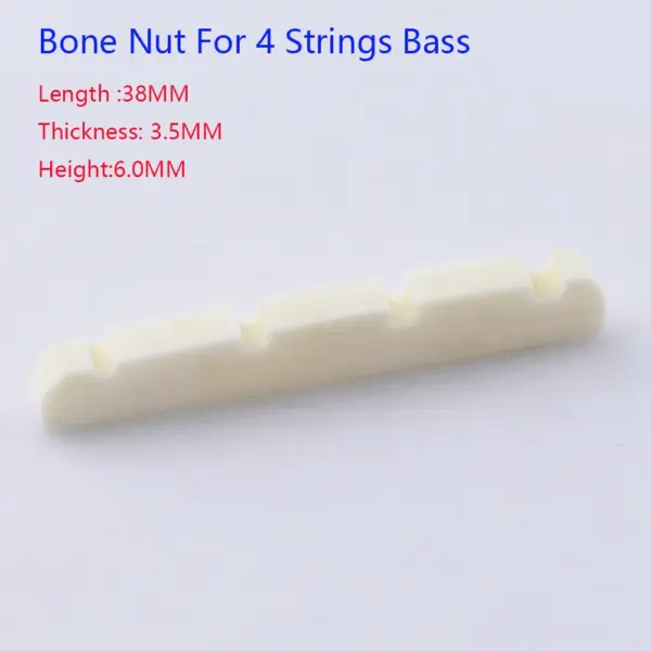Bone Nut for 5 Strings Bass Guitar 45MM - Image 8
