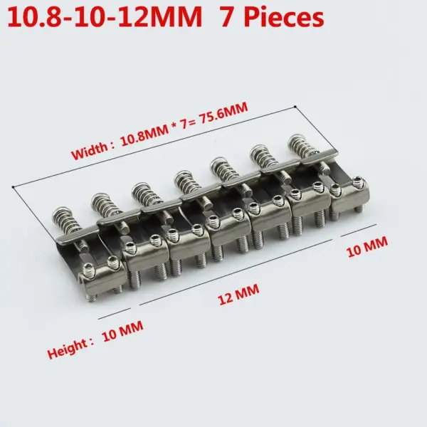 Titanium Alloy Vintage Guitar Bridge Saddle Set - Image 11