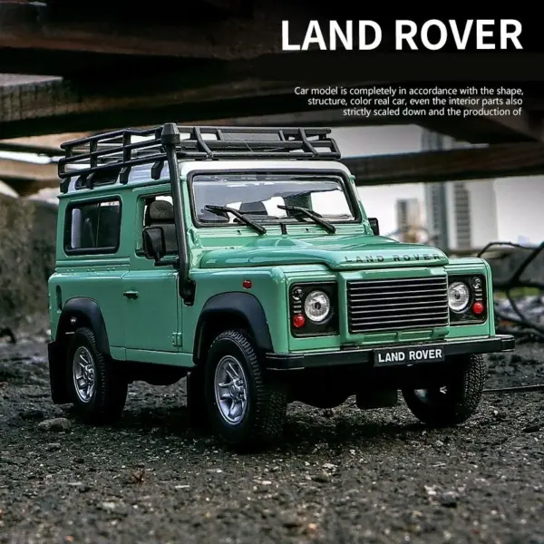 WELLY 1:24 Land Rover Defender Diecast Model - Image 2