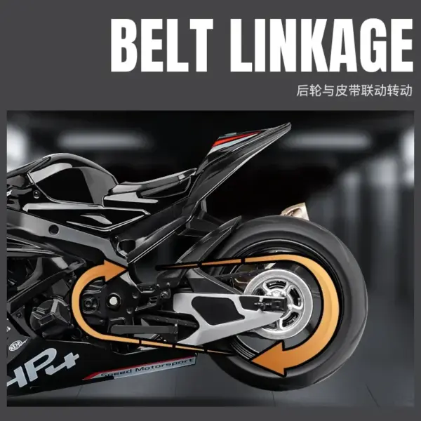 1:12 BMW HP4 Alloy Motorcycle Model - Image 3