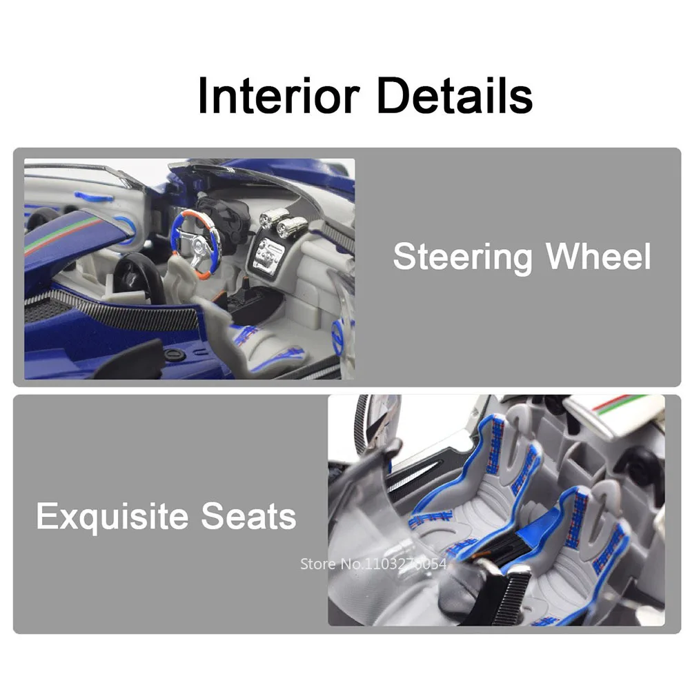 Pagani Zonda HP Huayra 1:24 Diecast Model Car 6 Pagani Zonda HP Huayra 1:24 Diecast Model Car - Image 6