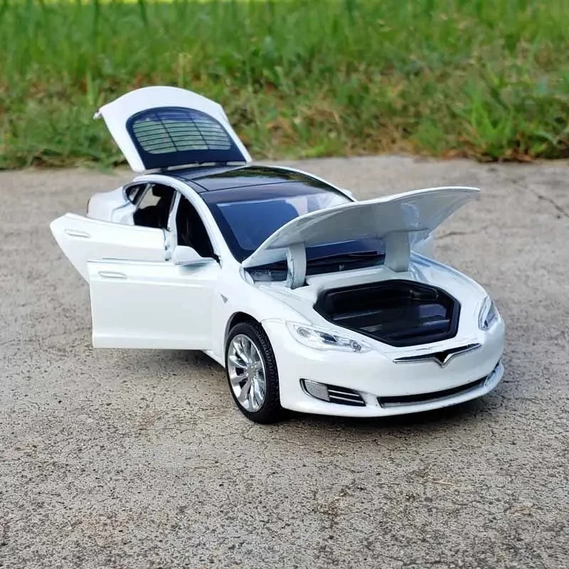 1:32 Alloy Model S Model 3 Car Diecast 6 1:32 Alloy Model S Model 3 Car Diecast - Image 6