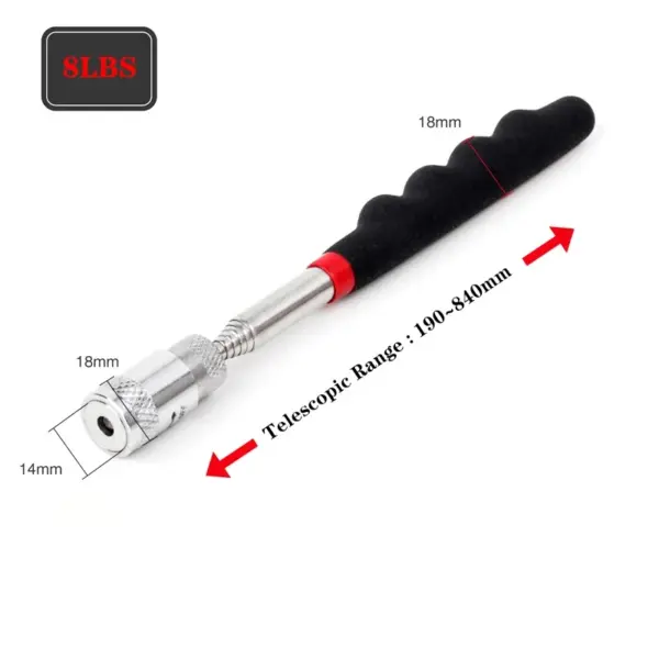 Telescopic Magnetic Pick-Up Tool with LED Light - Image 7