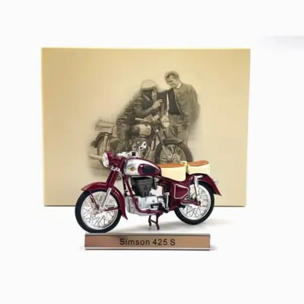 Atlas Diecast Simson 425 S Motorcycle Model - Image 6