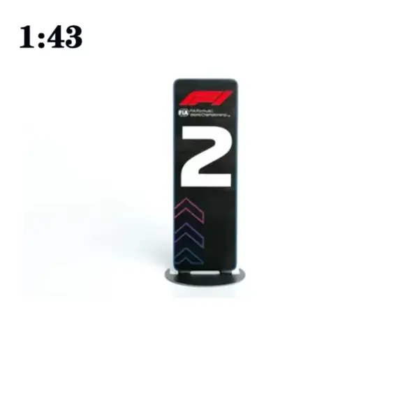 1:43 Scale F1 Model Parking Plate Decor - Image 17