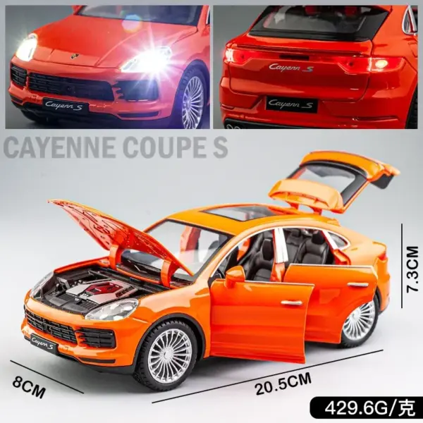 1:24 Porsche Cayenne S Alloy Car Model - Image 3