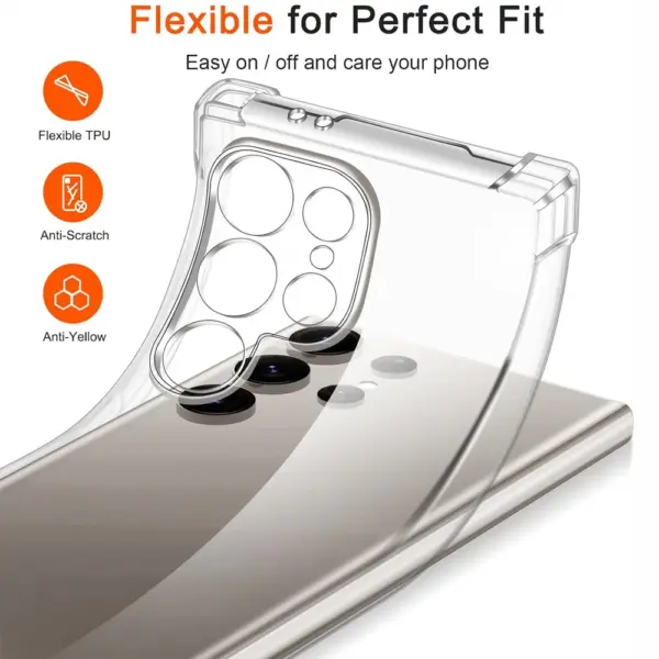 Transparent TPU Phone Case for Samsung S24 Ultra - Image 2