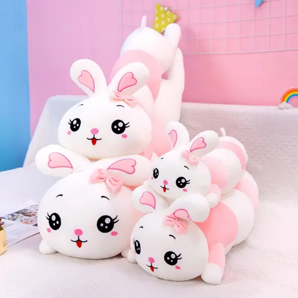 Cute Soft Caterpillar Rabbit Plush Pillow 130cm - Image 4