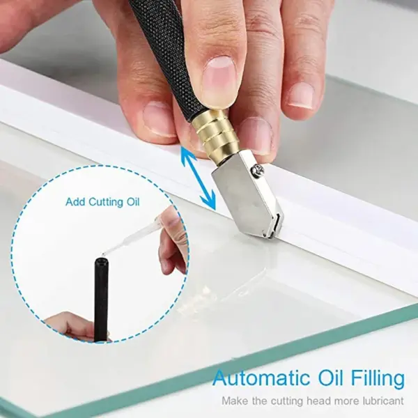 TC-17 Professional Glass Cutter Tool with Oil - Image 2