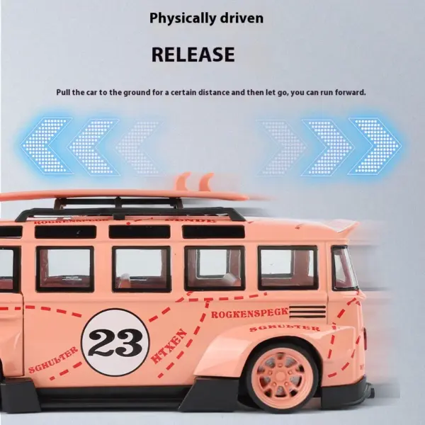 Volkswagen T1 Bus Diecast Model 1:24 Scale - Image 4
