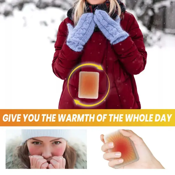 20-100pcs Long Lasting Self-Adhesive Hand Warmers - Image 5