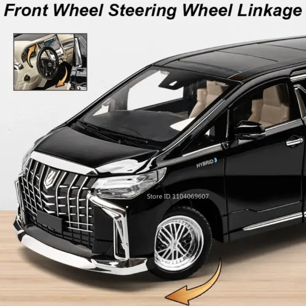 1:18 Scale Alphard Diecast Car Model with Sound - Image 6