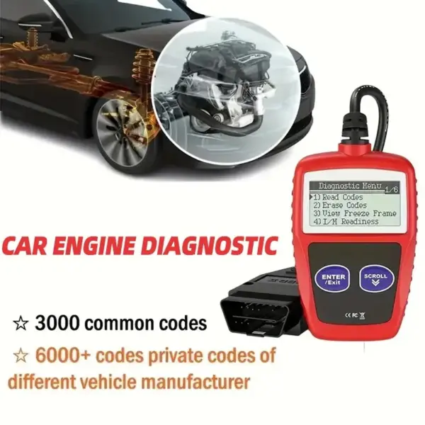 OBD-II Car Diagnostic Tool with Code Reader - Image 3