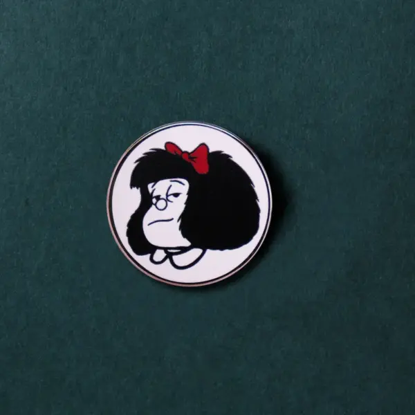 Mafalda Cartoon Character Enamel Pin Badge - Image 6