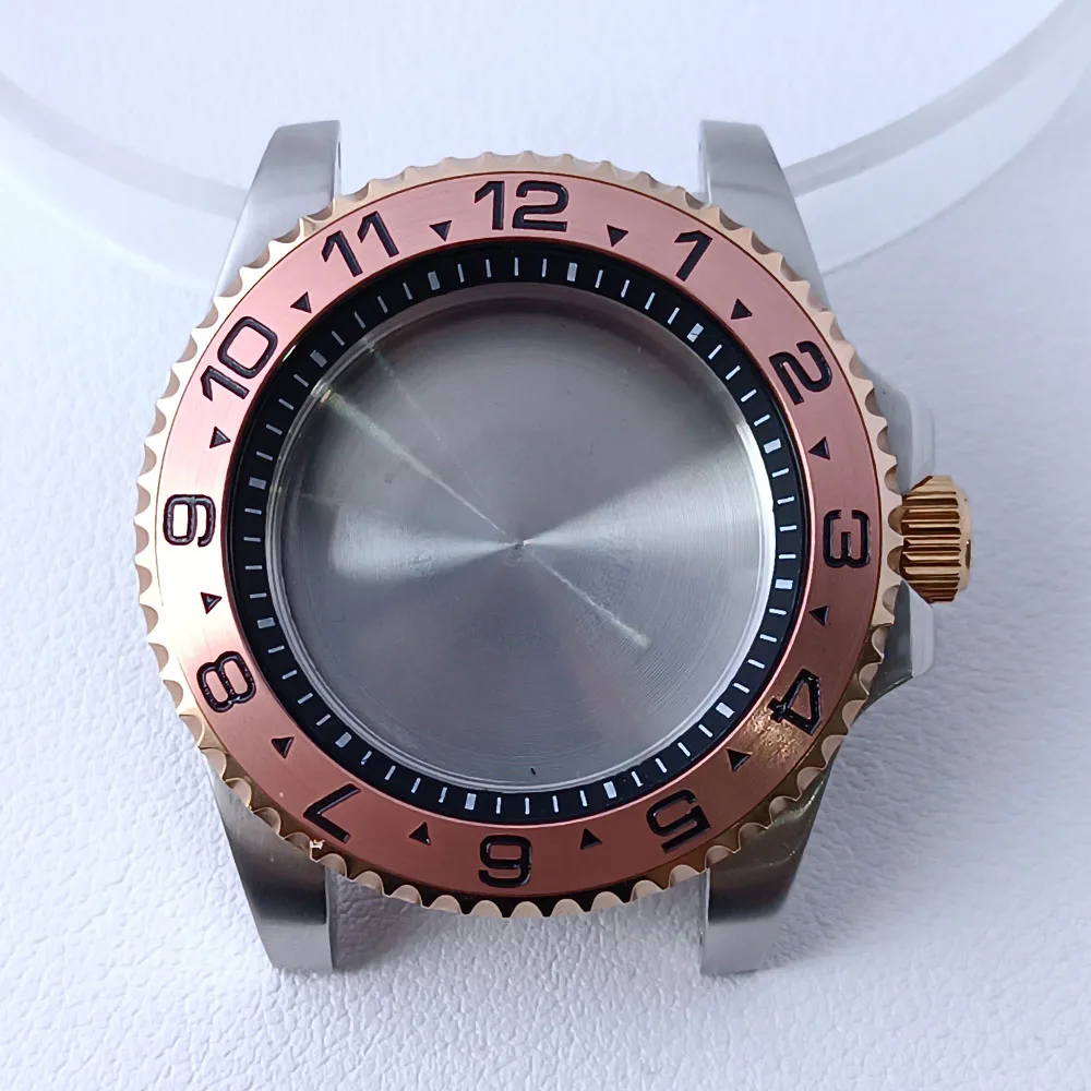 40.5mm Stainless Steel GMT Watch Case NH35/NH36 146 40.5mm Stainless Steel GMT Watch Case NH35/NH36 - Image 146