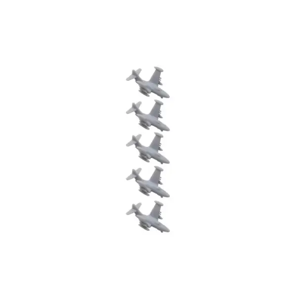 5PCS F9F Panther Resin Aircraft Models 1/2000-1/350 - Image 11