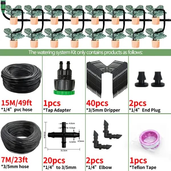 Drip Irrigation Kit for Greenhouse Garden - Image 8