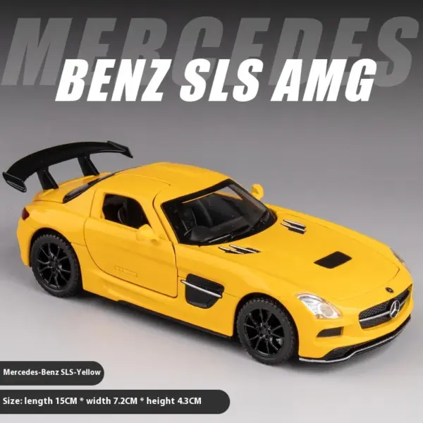 1:32 Mercedes Benz SLS AMG Diecast Model Car - Image 7