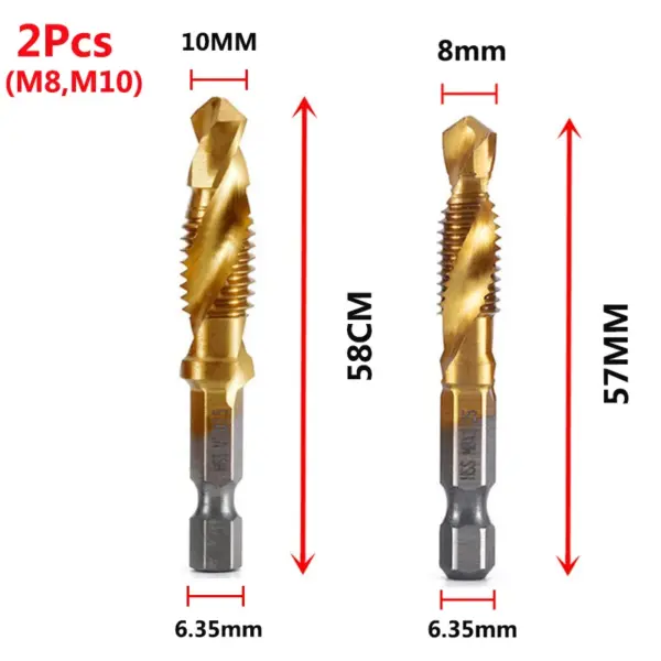 HSS Metric Tap Drill Bits Set M3 to M10 - Image 24