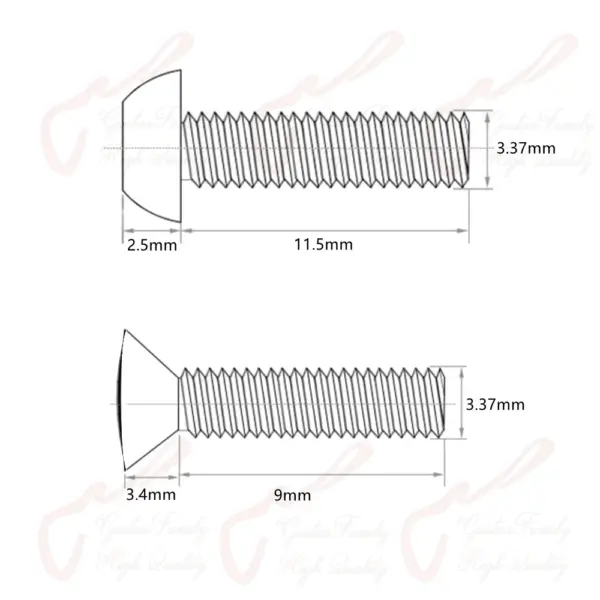 Electric Guitar Selector Switch Screws Set - Image 6