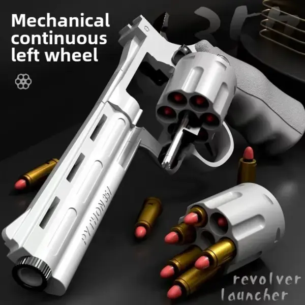 Soft Bullet Toy Gun Ejecting Revolver Set - Image 5