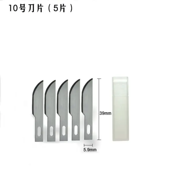Non-slip Metal Scalpel with 10 SK5 Blades - Image 16