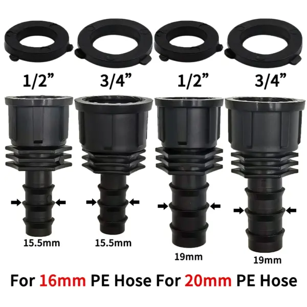 1/2 inches 3/4 inches Male Female Thread Hose Connector - Image 2