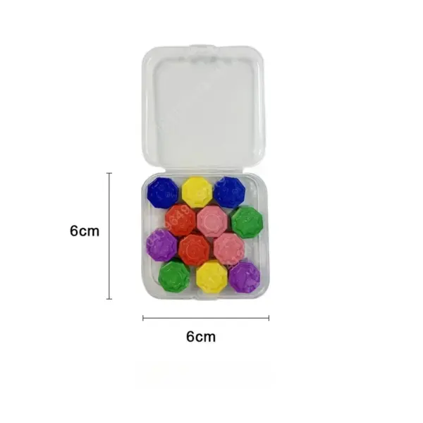 6Pcs Colorful Gonggi Jack Stone Set - Image 6